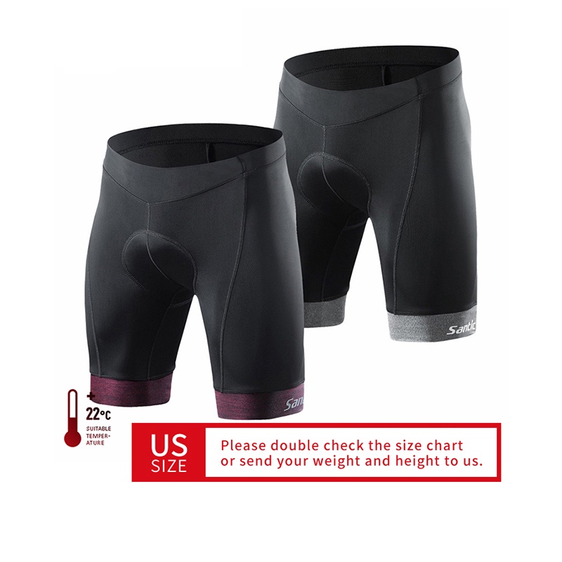 Santic Men Cycling Shorts Padded Legit 4D Summer 1/2 Shorts Shockproof MTB  Road Bike Pro Pants Reflective Exercise Bike Shorts for Men EK8MC147