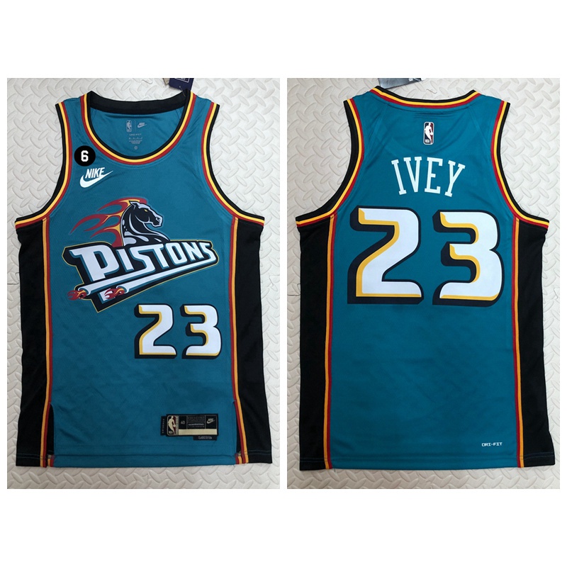Detroit Pistons Men's Shirt Jaden Ivey 2023 Teal Basketball Jersey Shopee Philippines