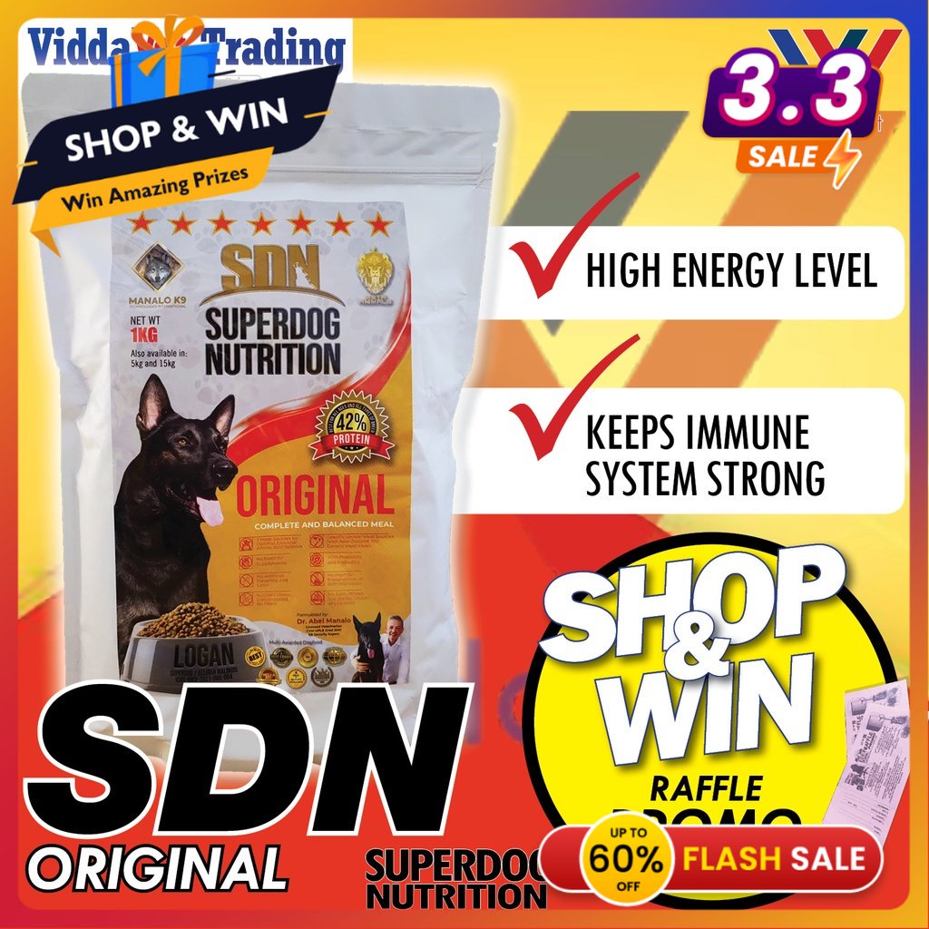 1KG SDN SuperDog Nutrition by Manalo K9 SDN nurtition 42 SDN dog food
