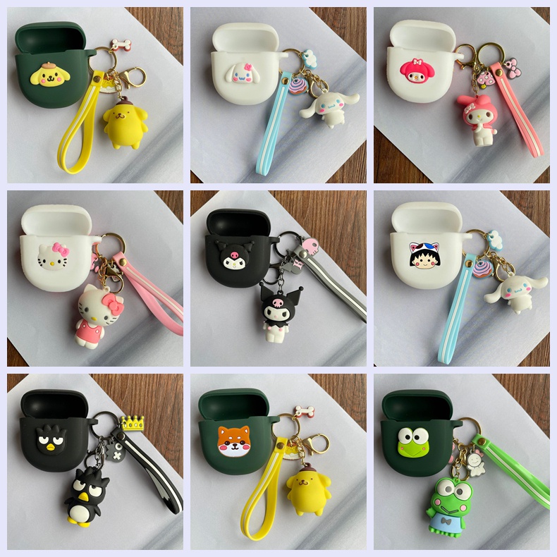 Cartoon Earphone Case Schoolbag Bell Gift Pendants
