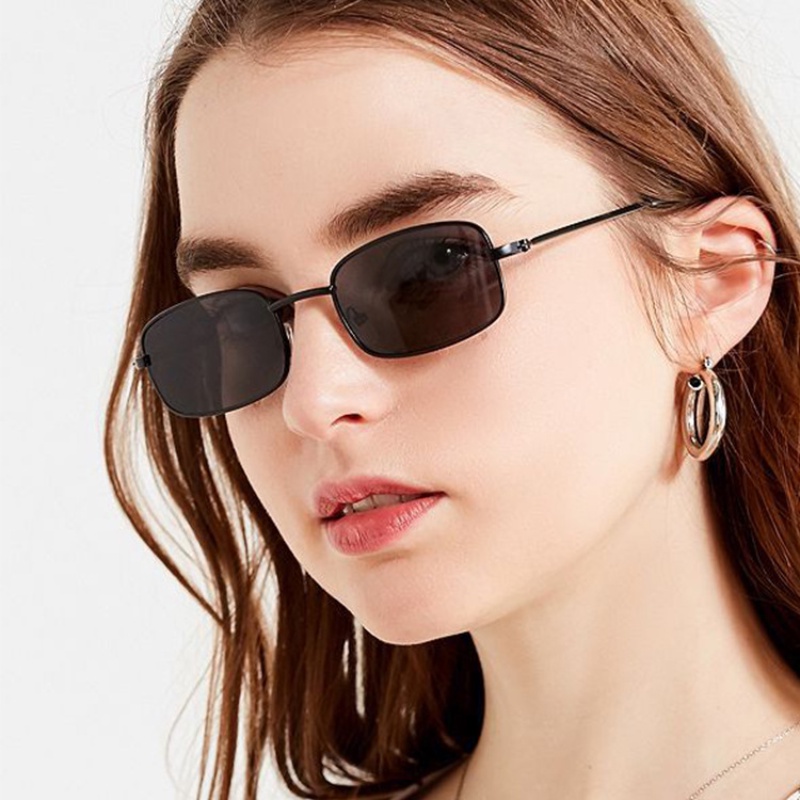 New metal small square sunglasses Fashion sunglasses Men's and women's ...
