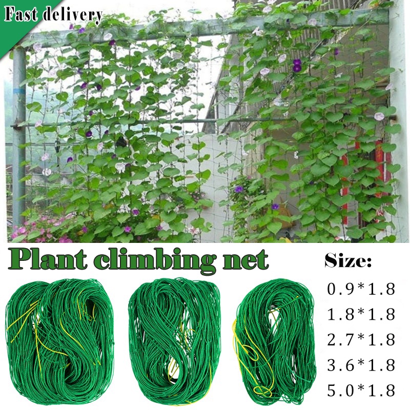 Garden Plant Climbing Net cucumber vegetables trellis Net Green Nylon