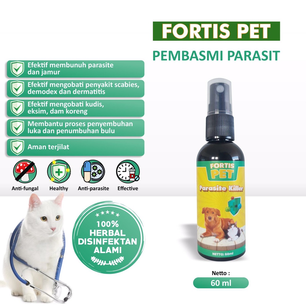 Fortis Cat Fungus Medicine Scabies Demodex Scabies Scabs Itching in ...
