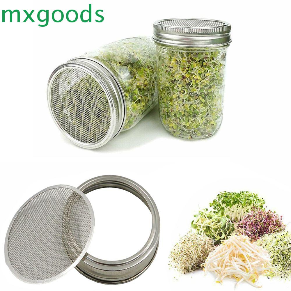 MXGOODS Germination Sprouting Lid Stainless Steel Seed Growing Sprout ...