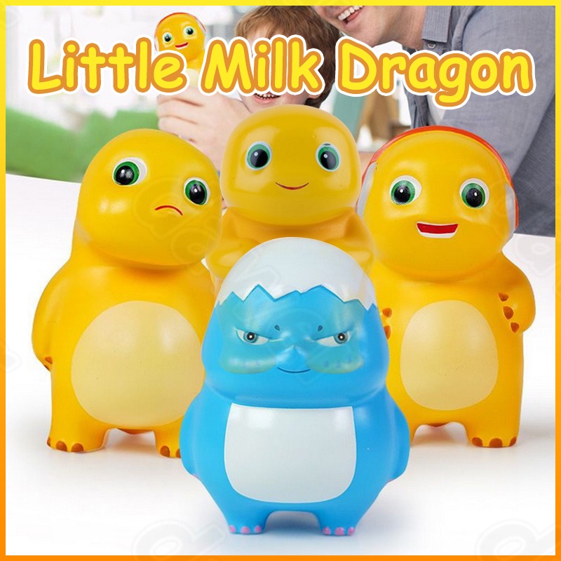 Naloong Milk Dragon Pinch Music Fierce Doll Desktop Dolls Cute Cartoon ...