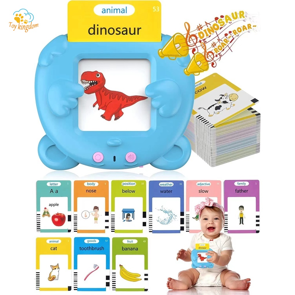 112PCS Flash Education Card Toy Early Education Children's Audible Wall ...