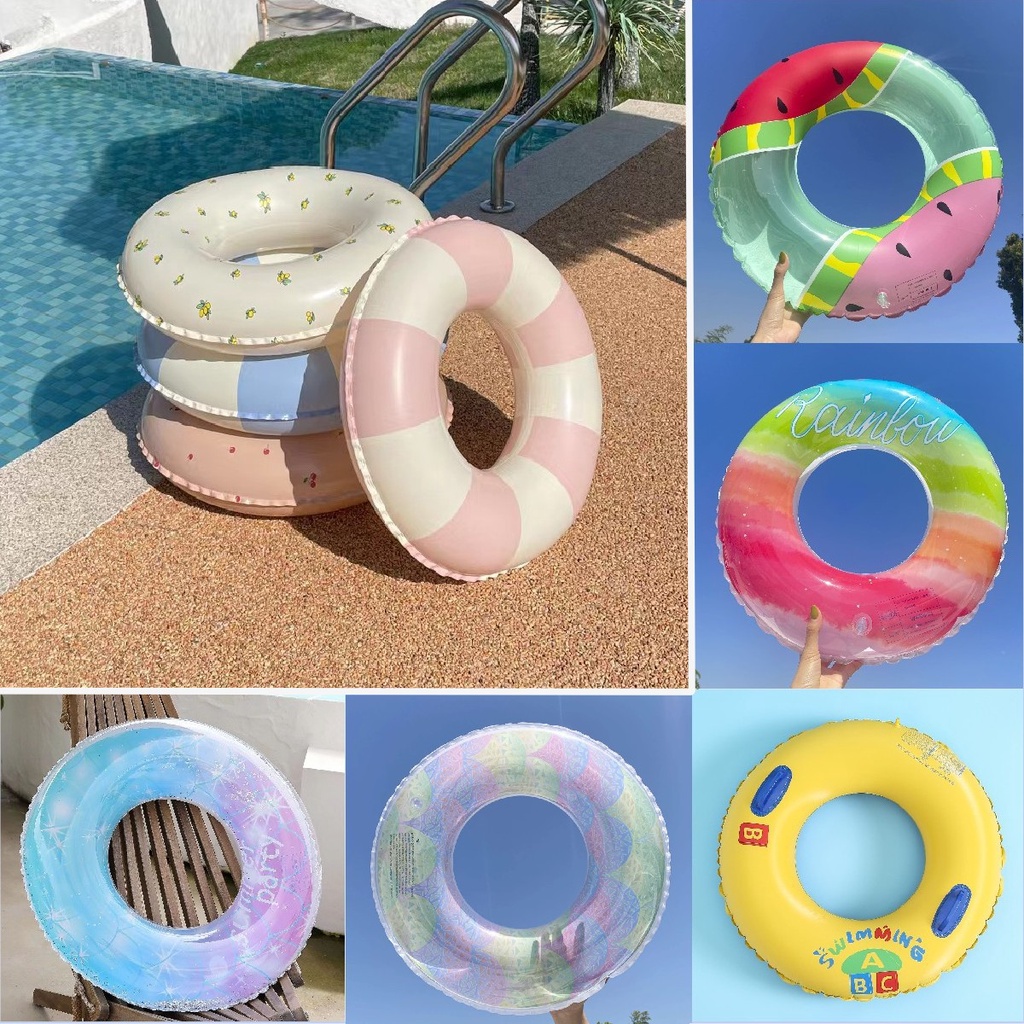 thumbnail image 2 of Inflatable Swimming Rings Pool Floats Swimming Ring,Beach Swimming Toys,Fun Water Raft Beach Floaties 2 of 12