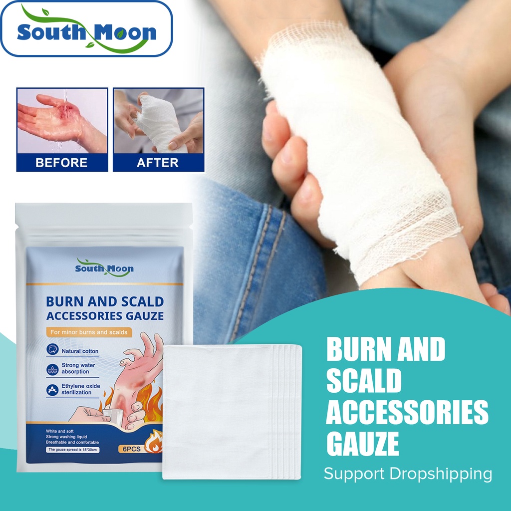 DINSGLU First Aid Gauze Cotton Bandage Emergency Burn Care Dressing