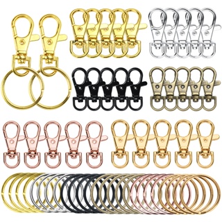 Lanyard Hook Plastic Lobster Clasp Mini Snap Clip Hook Spring Hanging Buckle 100pcs for Face Protector Lanyard Key Chain Purse ID Card Crafting