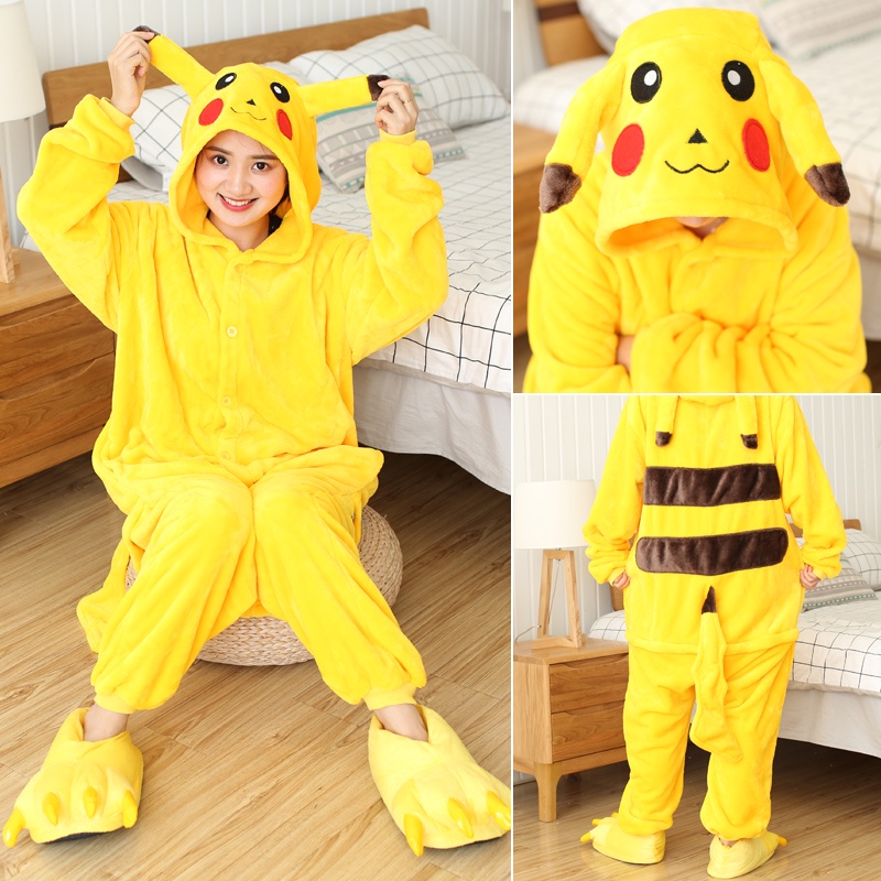 Kigurumi Stitch Animal Pajamas Adults Cute Giraffe Pikachu Panda