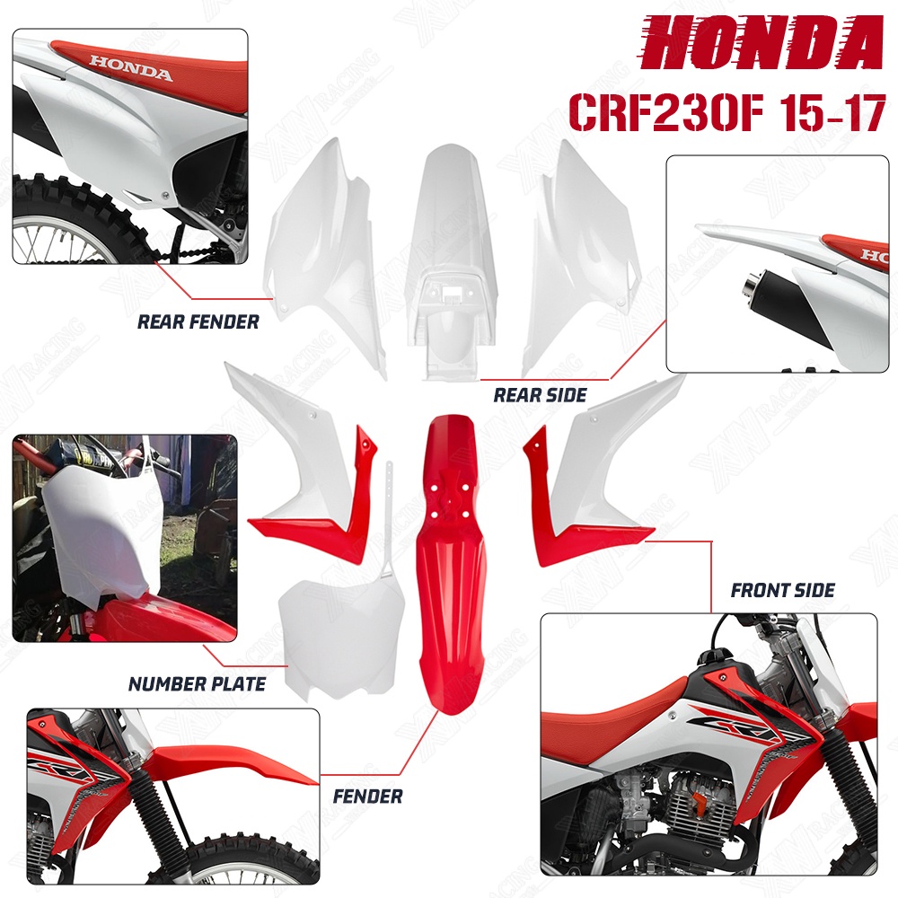 Dirt Pit Bike XR200 ABS Plastic Fender Fairing Body Work Kit Set For