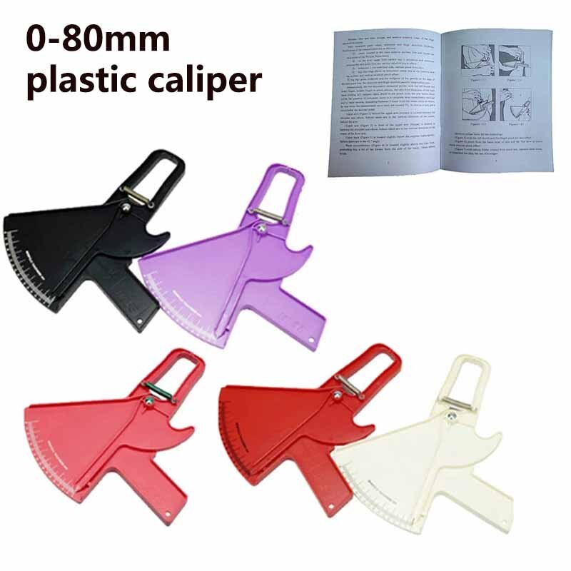 0-80mm Convenient Professional Slim Guide Skinfold Caliper Measure Body ...