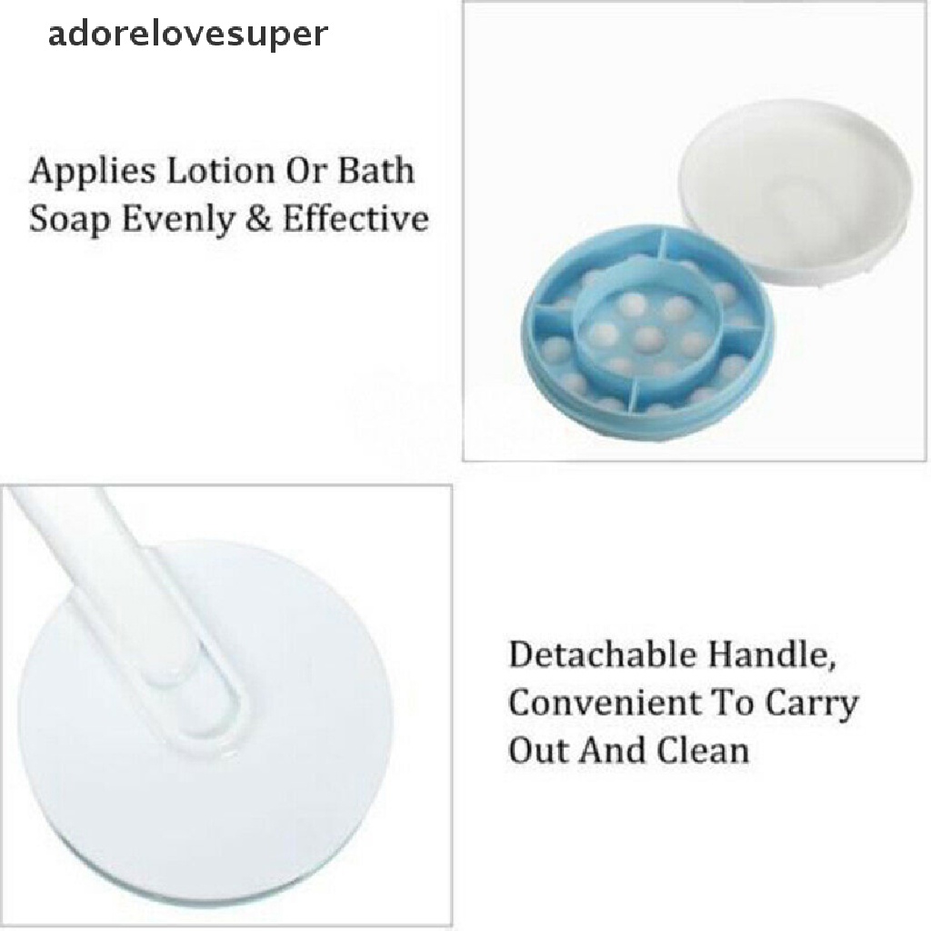 AD1PH Long Handle Body Cream Lotion Applicator Back Massager Scrubber