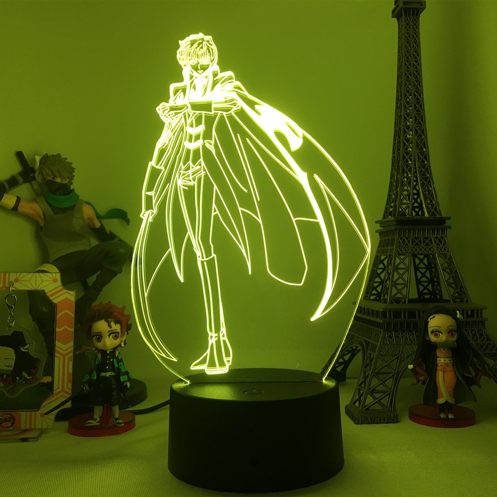 Anime Figures Code Geass Suzaku Kururugi Night Lights LED Lamp 3D ...
