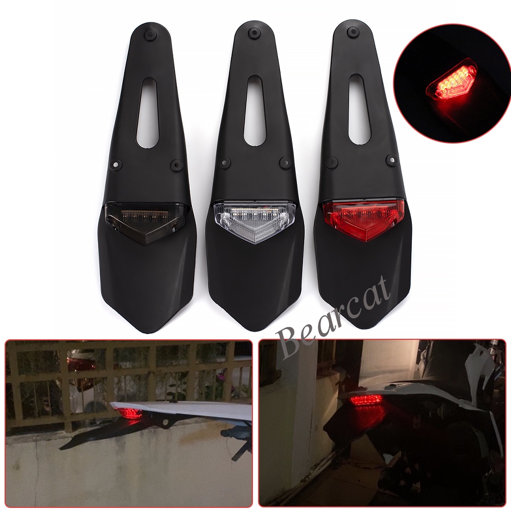 Dirt Bike tail light Rear Fender Brake Stop TailLight Motocross Enduro