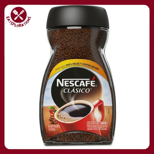 NESCAFÉ CLÁSICO Instant Coffee, Dark Roast, 1 Jar (7 Oz)