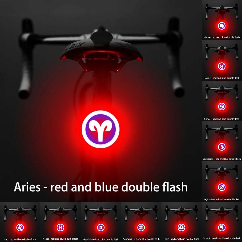 Constellation Bicycle Tail Light Creative Bicycle Accessories 100USB