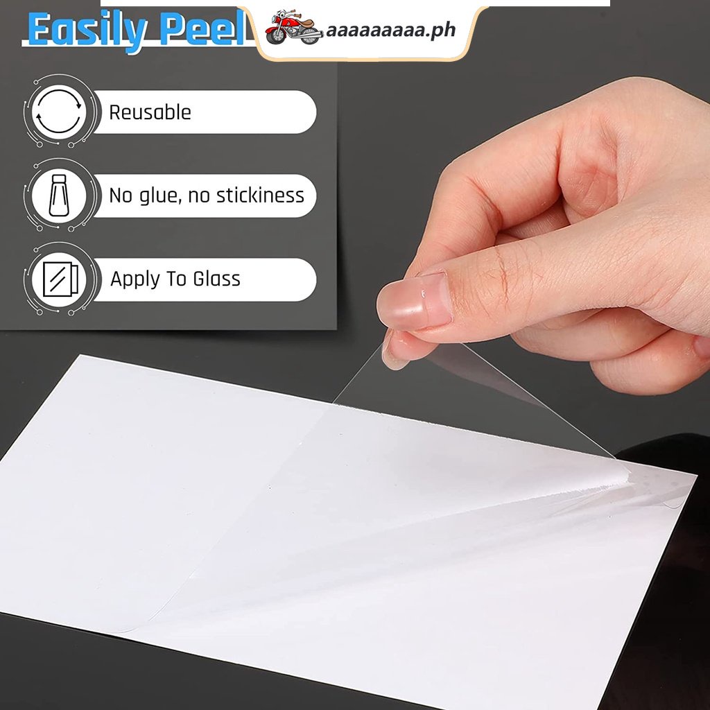 3pcs Car Electrostatic Sticker Transparent Car Static Cling Windshield ...