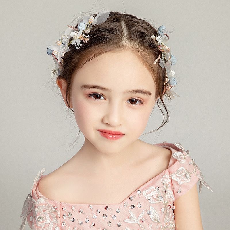 Children's Fairy Princess Hair Accessories Set Head Flower Wreath Head Ornament Headband Jewelry