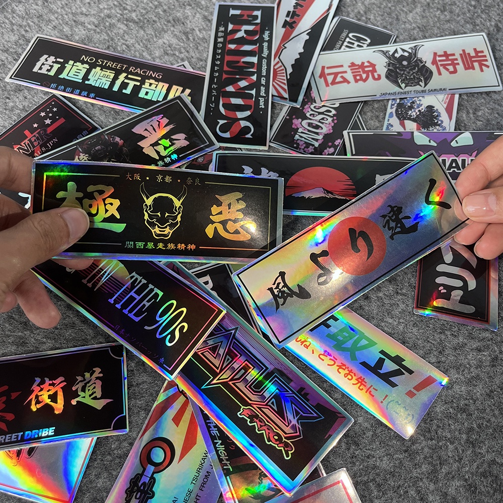 2PCS/SET Jdm Motorcycle Car Styling Stickers Jdm Sticker For Car Jdm Motorcycle Jdm Accessories