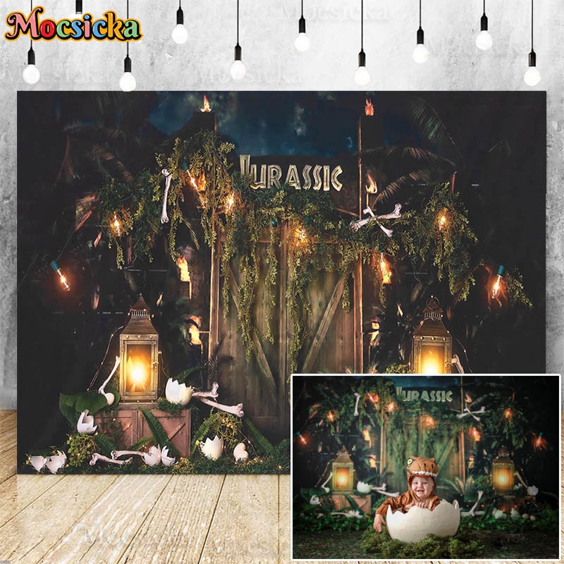 Wild Animal Jungle Forest Dinosaur Photography Backdrop Primitive World ...