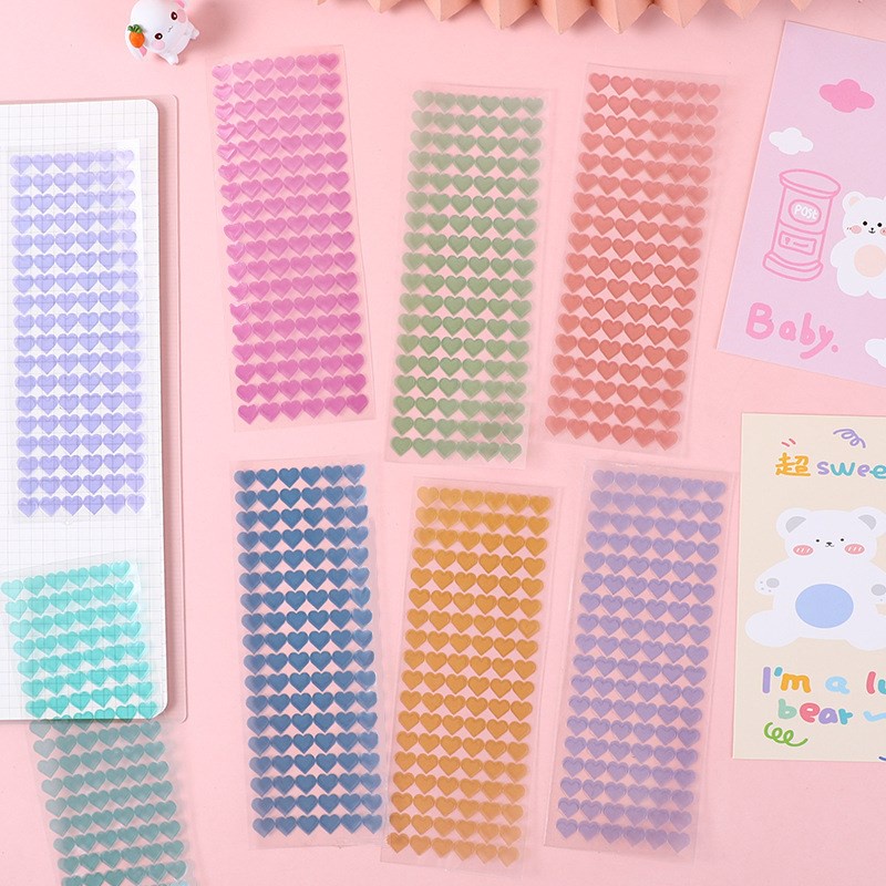 500 Pcs Red Glitter Heart Stickers - 1.5 Inch Self-Adhesive Labels For Valentine's Day & Crafts