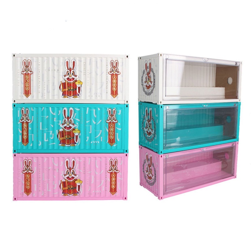 New Year Style Blind Box Figure Container Storage Box design with LED ...