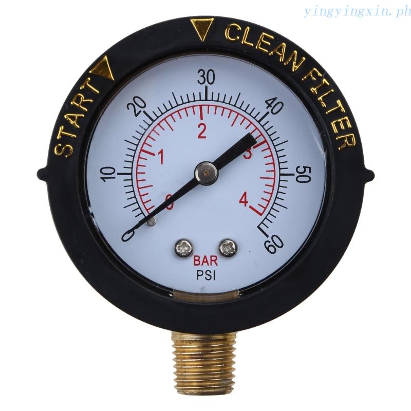 YIN Compact Pressure Gauge 060 PSI 190058 Replacement for Pentair