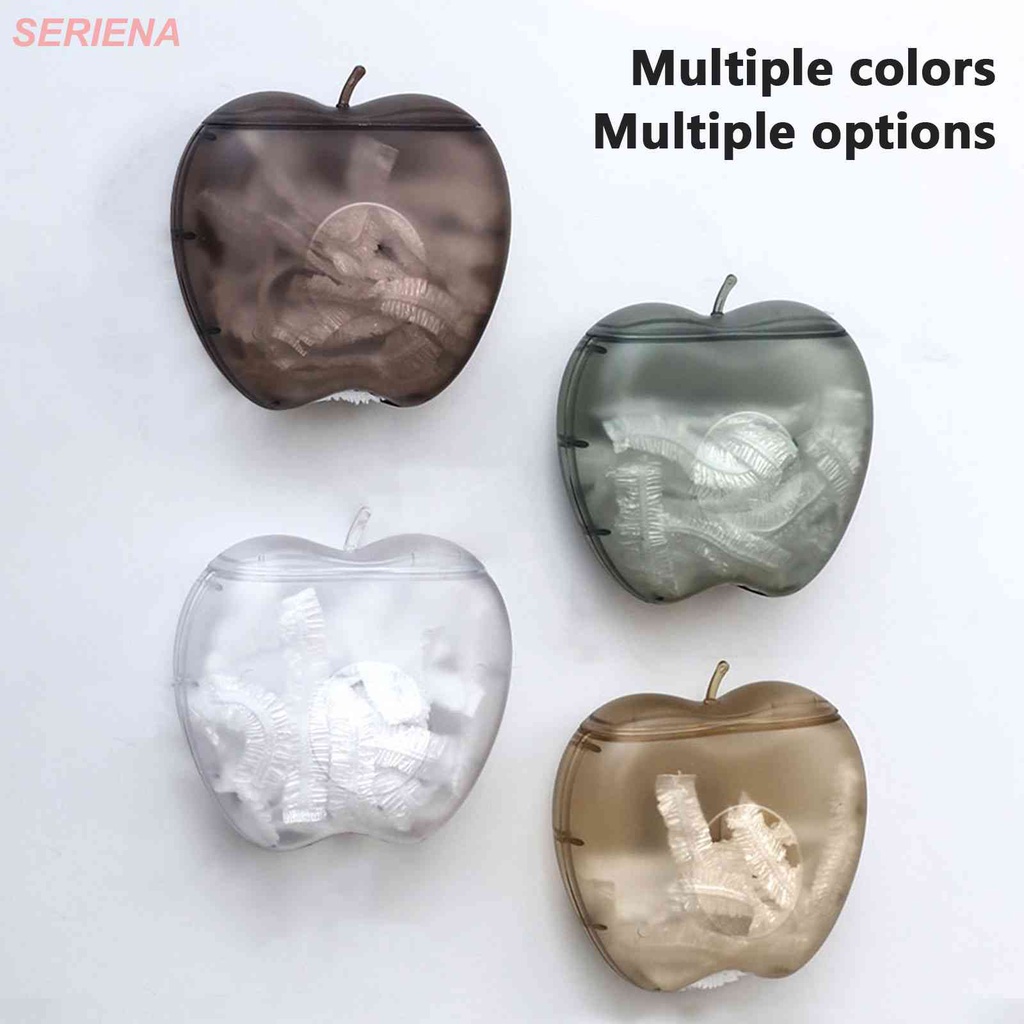 Wall-mounted Plastic Wrap Storage Box Apple-shaped Kitchen Cling Film ...