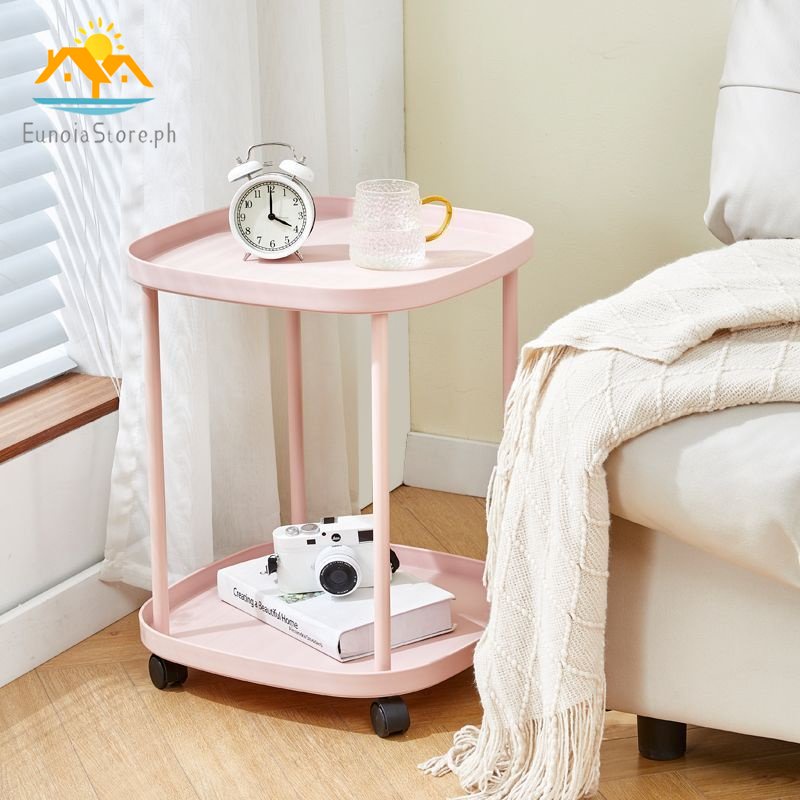 Trolley Small Side Table Bedroom Sofa Coffee Table Simple Mobile Rack