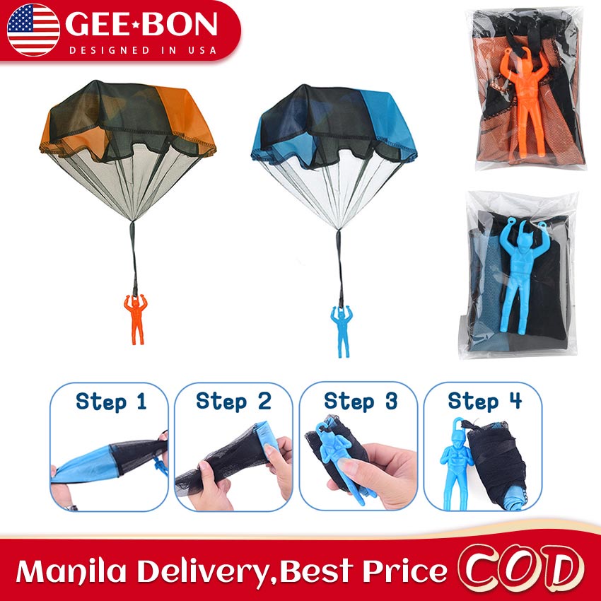 GEEBON Hand Throwing Parachute Toy With Figure Soldier | Shopee Philippines