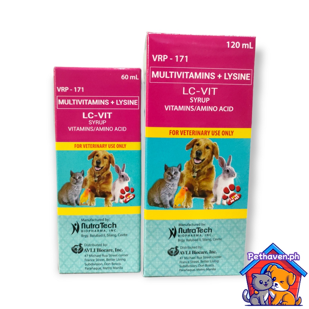LCVIT Multivitamins 120ml For Pets, Dogs, Cats and Other Animals