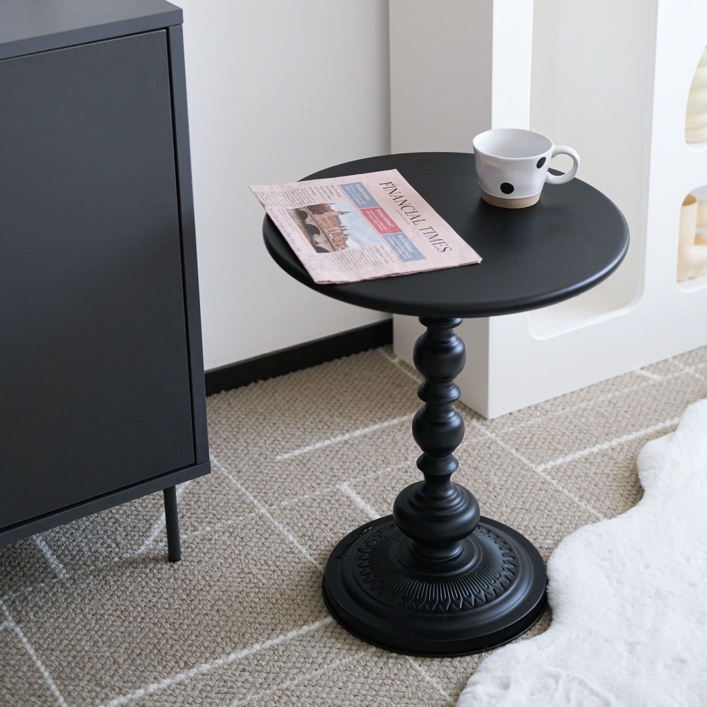 French Bedside Table Roman Column Small Coffee Table Round Side Table ...