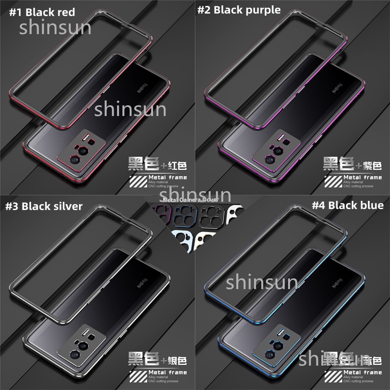 【free T】 For Xiaomi Poco F5 F4 F3 Pro Case Redmi K60 K50 K40 Pro Metal Cases Mi F5 F4 Gt 4149