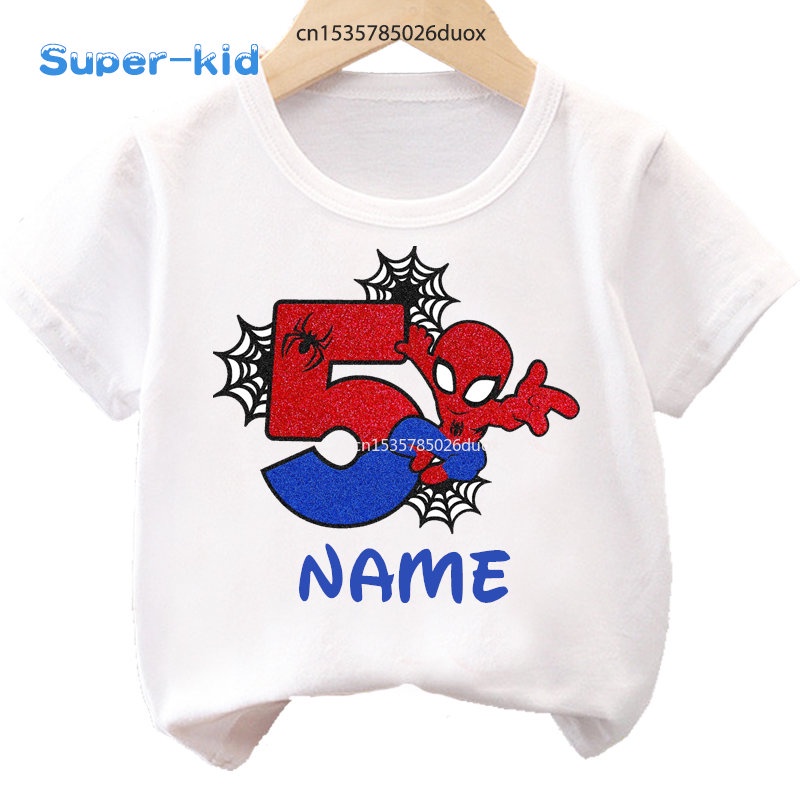 Spiderman party shirts on sale