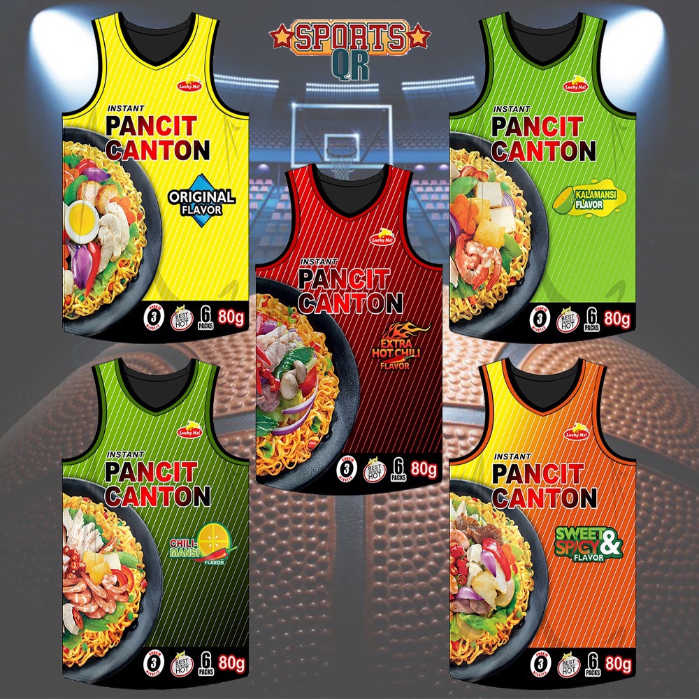 QR SPORTS NZ X Pancit Canton Full Sublimated Basketball Jersey, Jersey