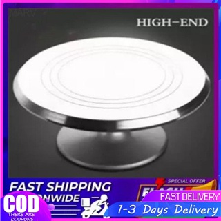 Black Marble Revolving Cake Turntable 12 Inchcake Rotating Stand with  Non-Slipping Abs Rubber Bottom for Cake,Cupcake Decorating Supplies-Black  12