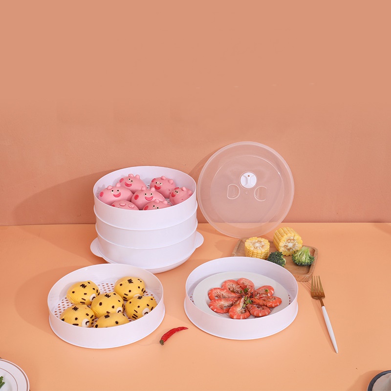 Microwave Steaming Tray Use To Warm Food Keep Container Shopee