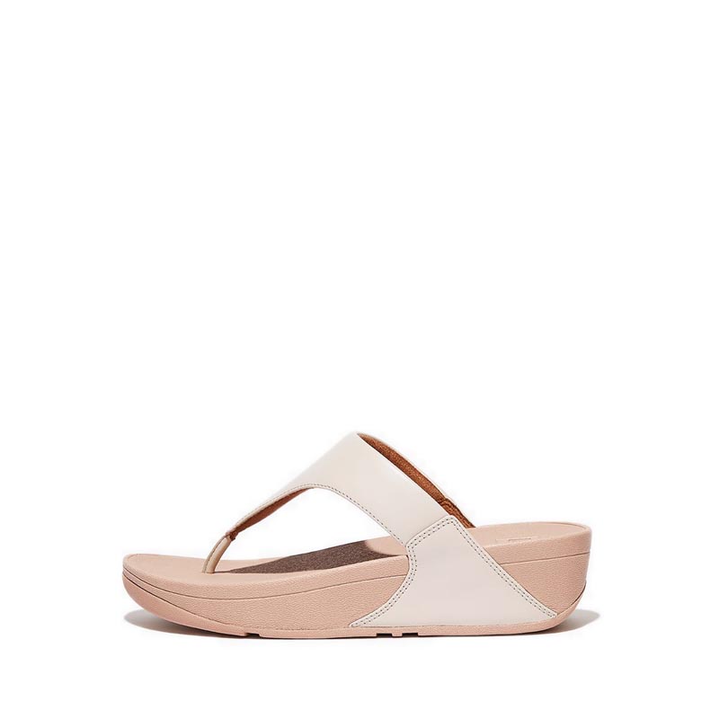 Fitflop Lulu Leather Toepost - Stone Beige | Shopee Philippines