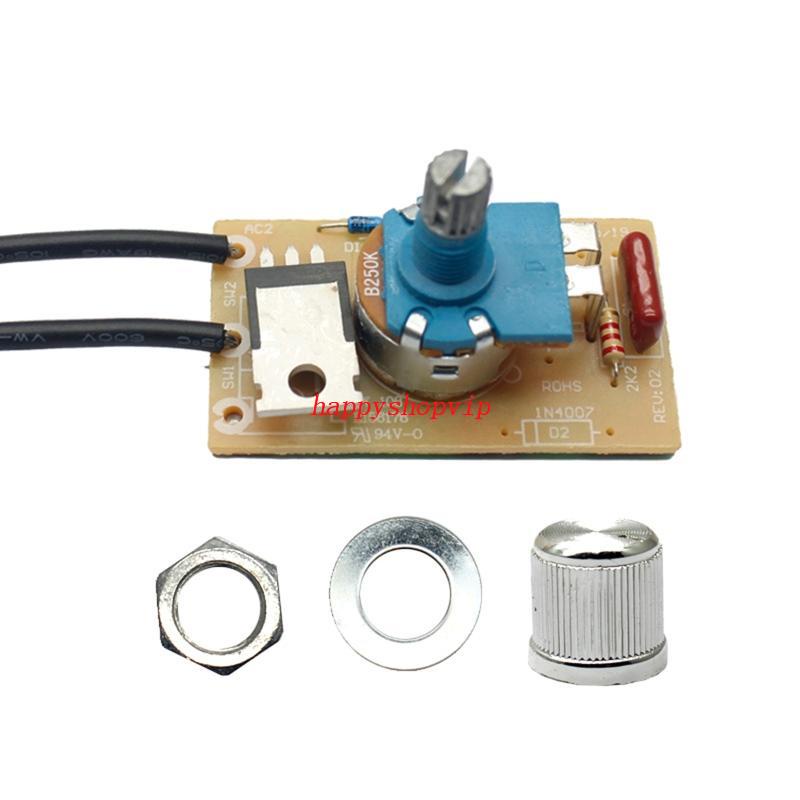 HSV 120V/240VAC 300W Lamp Rotary Dimmer OnOff Switches LED Stepless