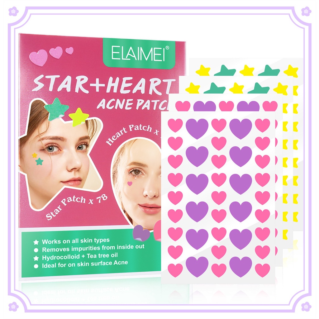 Elaimei Star Heart Invisible Acne Removal Pimple Patch Pimple Acne