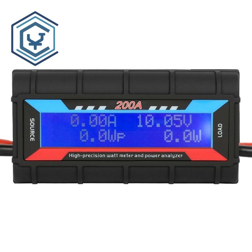 200A Voltmeter Ammeter Battery Tester Durable Watt Meter Monitor High Accuracy RC Car Digital