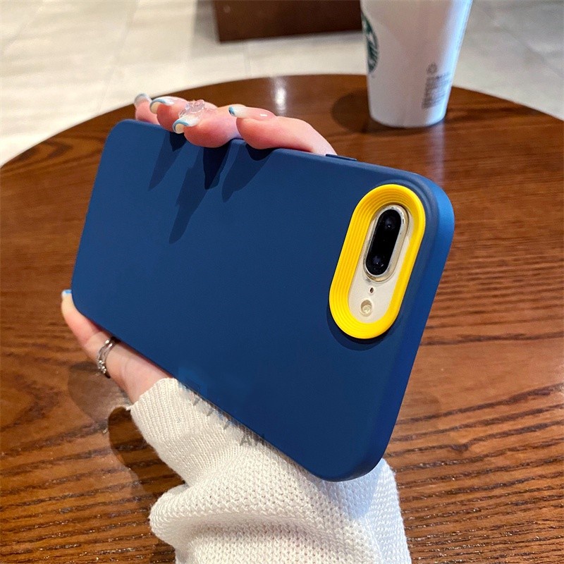 Blue Mobile Back Cover Rubber Apple IPhone 8, IPhone 7, IPhone 6S