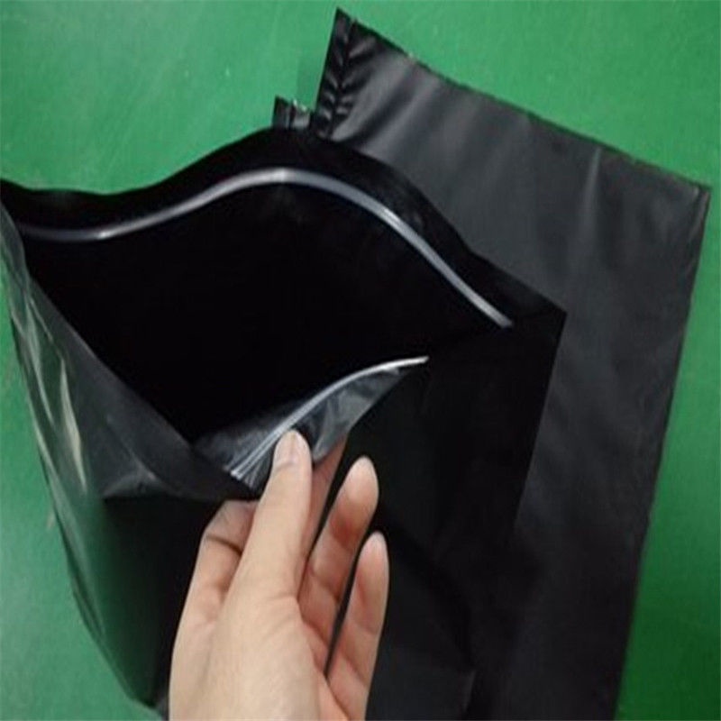 PE Black Ziplock Bag Opaque Sealed Mouth Plastic Bag LightProof