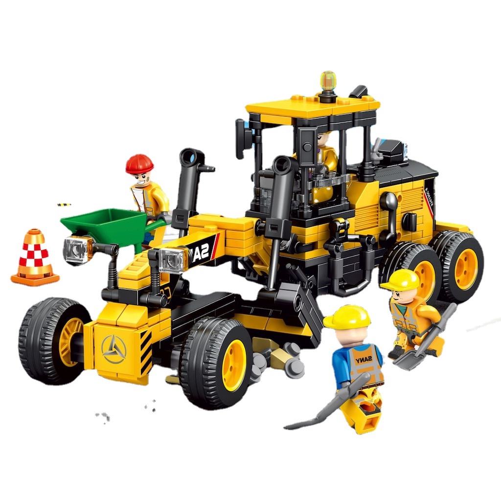Mytopshop 451PCS MOC City Construction Technic SANY Road Grader Figure ...
