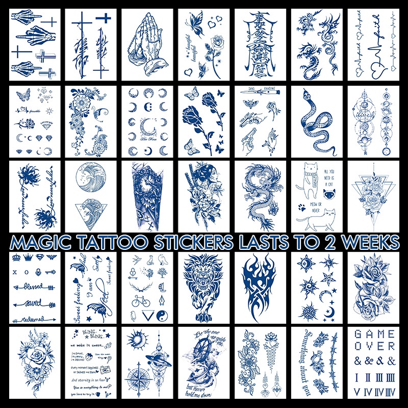 Waterproof New Tattoo Sticker Waterproof Sweatproof Waist Shoulder