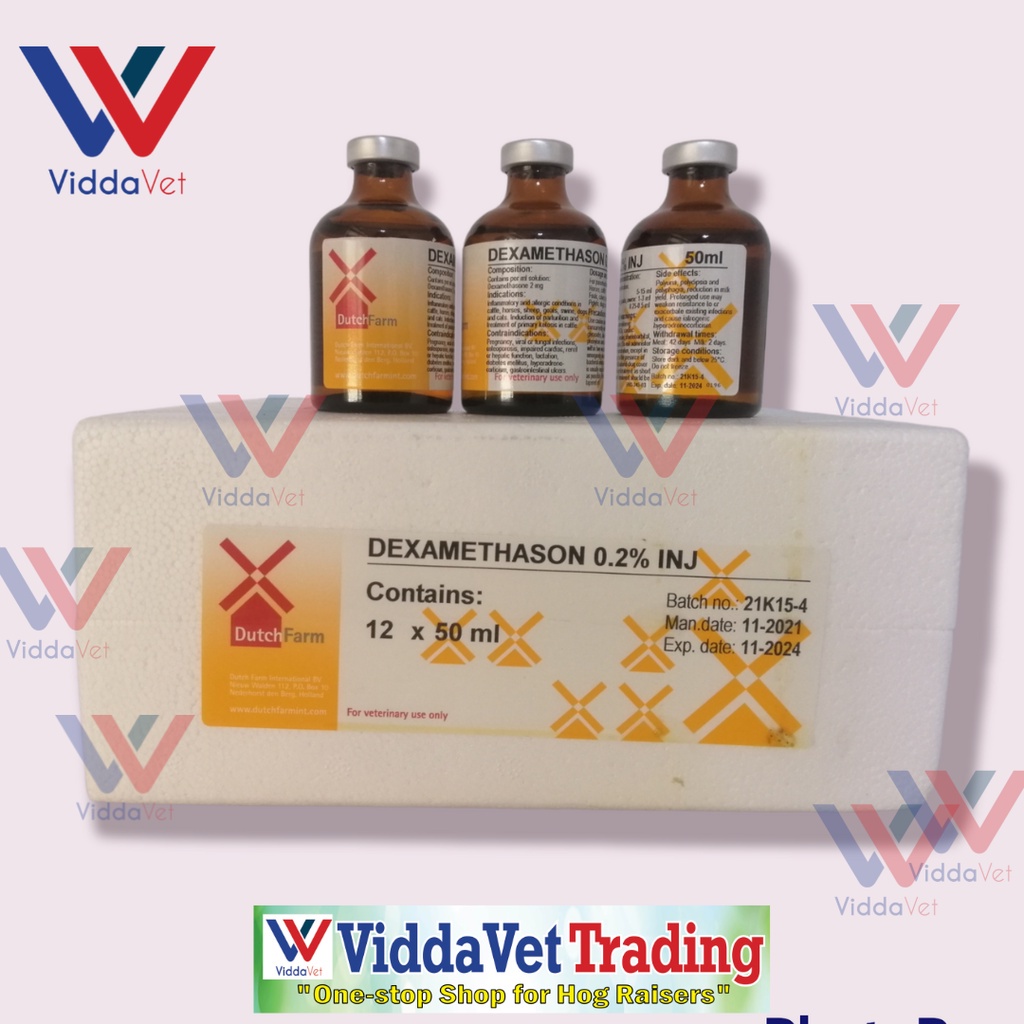 1bottle Dutchfarm Dexa 0.2% 50ml for animals 1 dexa meth asone 2% 50ml ...