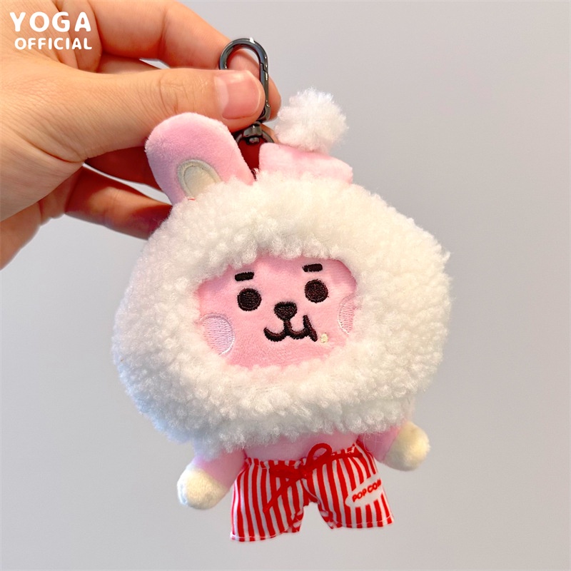 V Bts Bt21 Plush Tata Bt21 Peluche BTS BT21 Dessert Cake Keychains