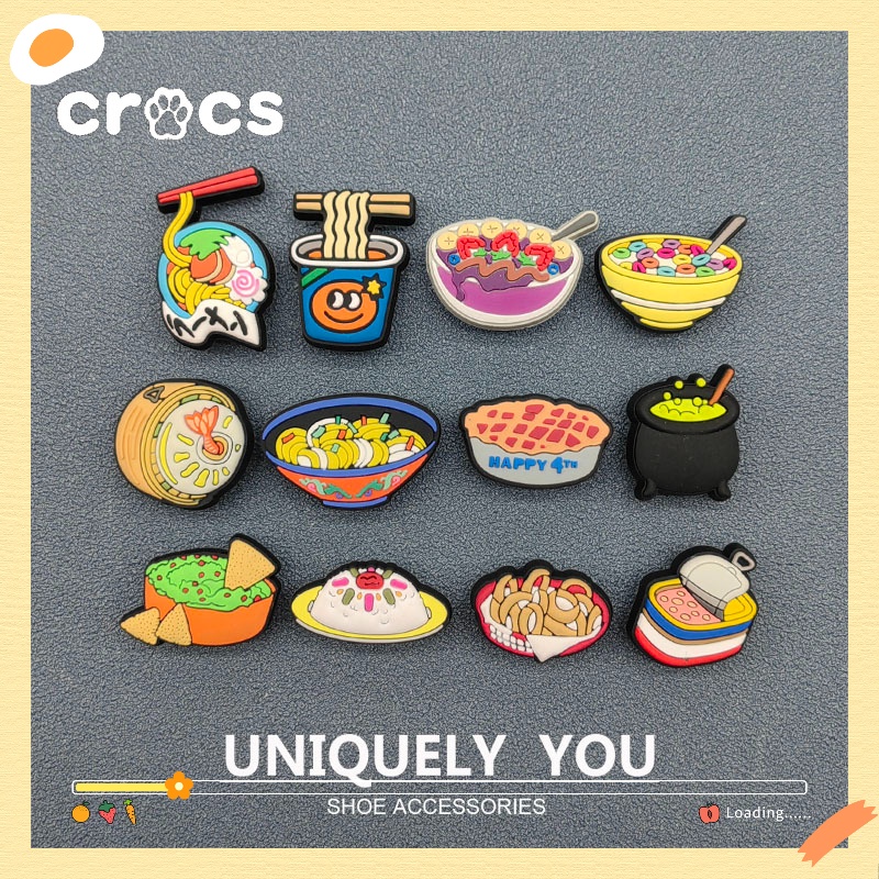 Crocs jibbitz shoe buckle food series hole shoes decorative buckle ...