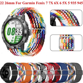 22mm 26mm Wristband Bracelet For Garmin Nylon Strap Fenix 7X 7 6 6XPro 5  5XPlus